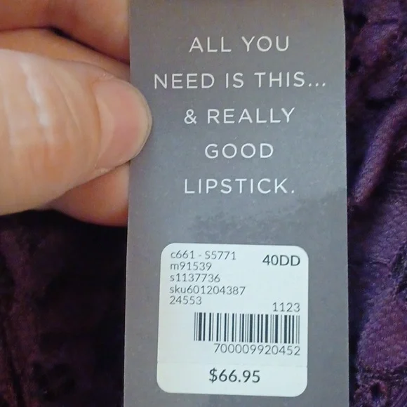 CACIQUE 40DD plum corcet adjustable straps - Picture 8 of 8